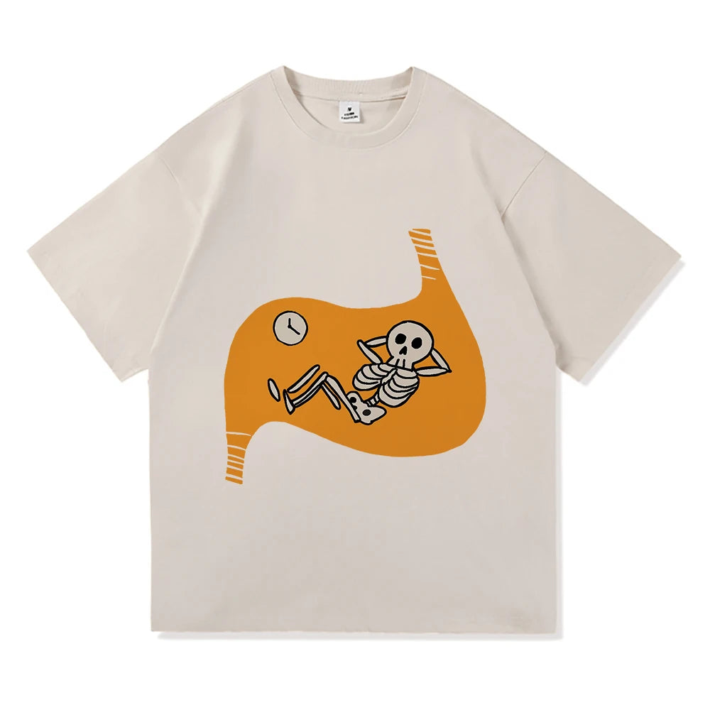 "Delicious in Dungeon” Skeleton Inside Stomach Tee