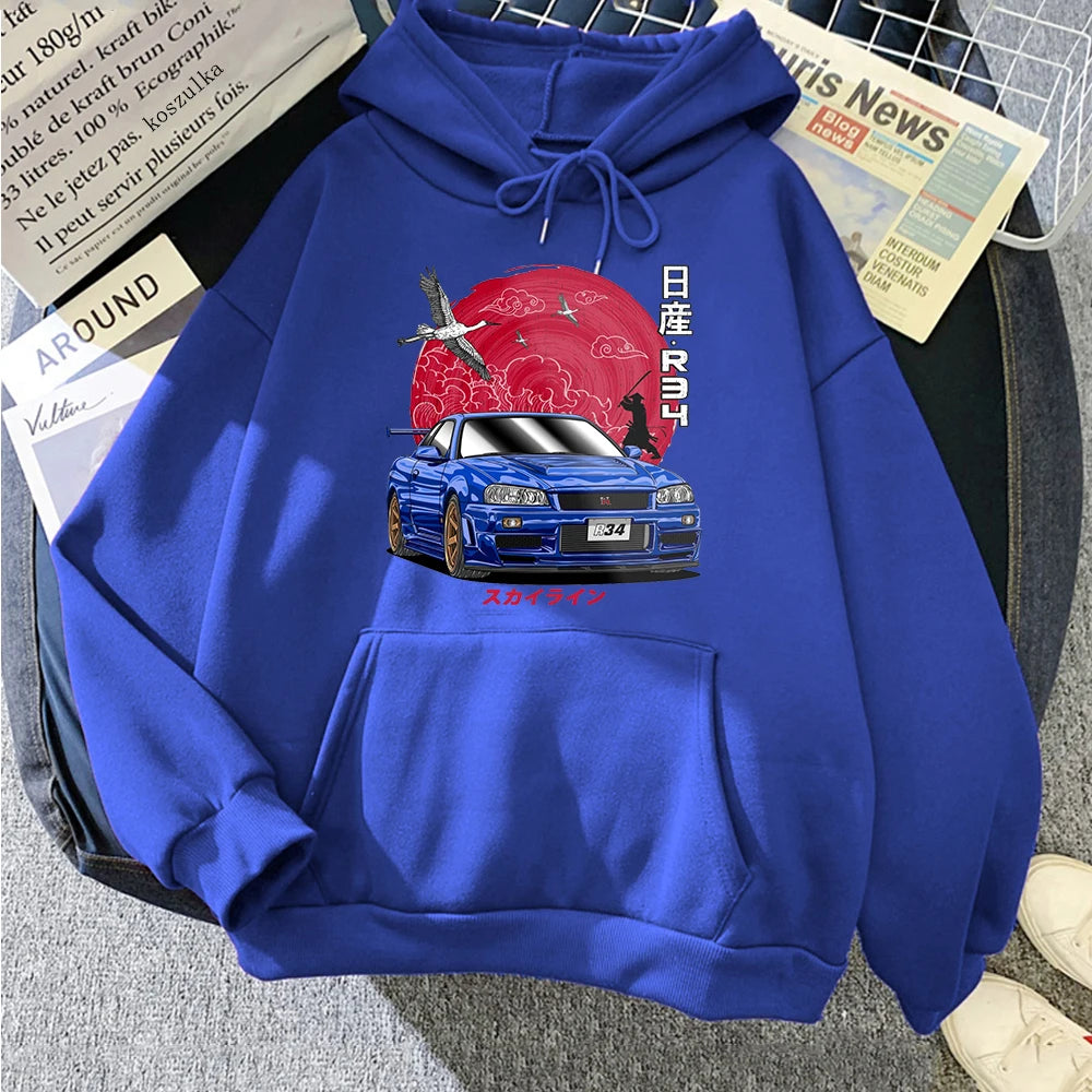 Nissan Skyline R34 – Japanese JDM Car Graphic Hoodie
