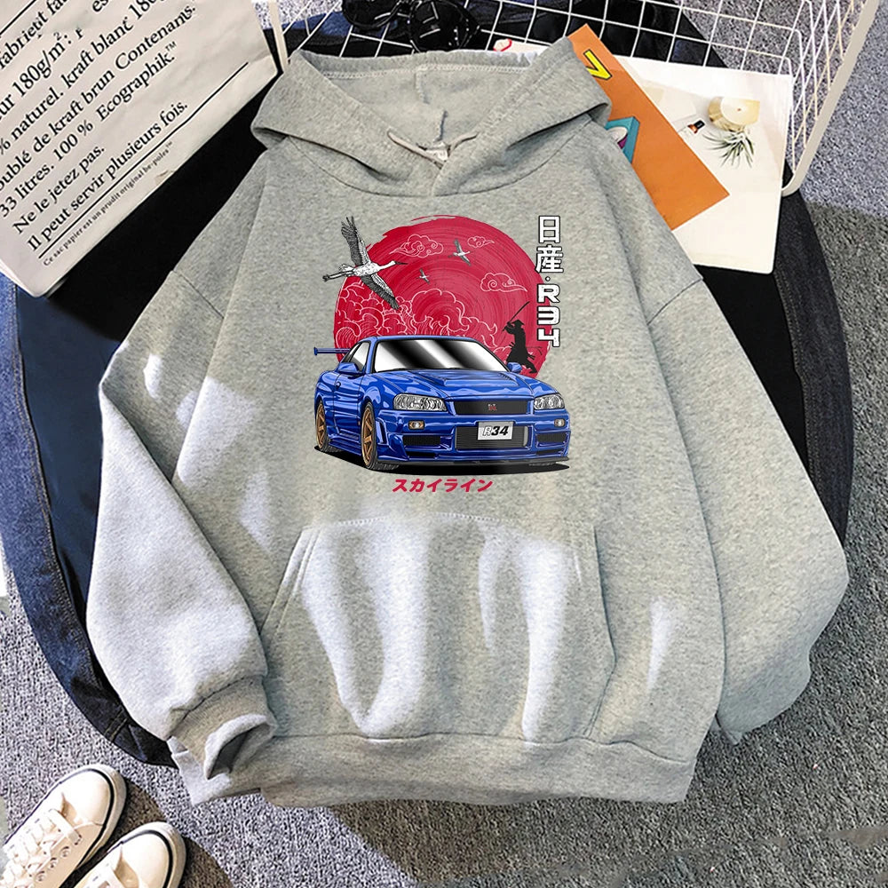 Nissan Skyline R34 – Japanese JDM Car Graphic Hoodie