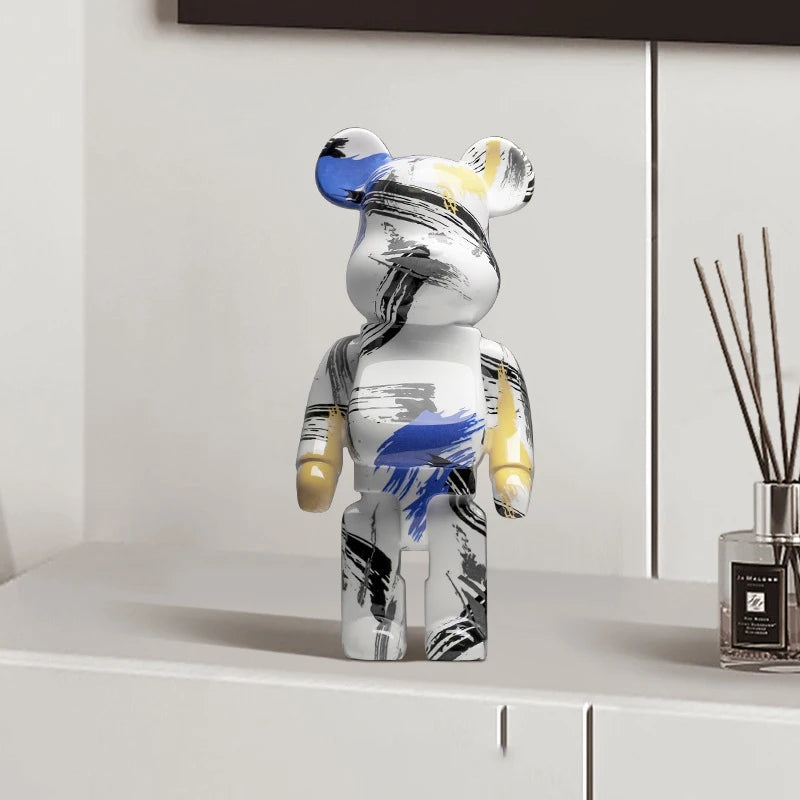 Graffiti Bear Art Sculpture Home Decor