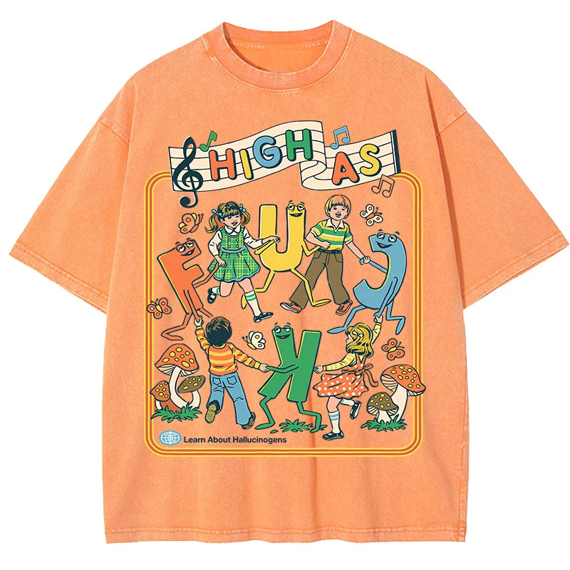HIGH AS F*CK Retro Tee