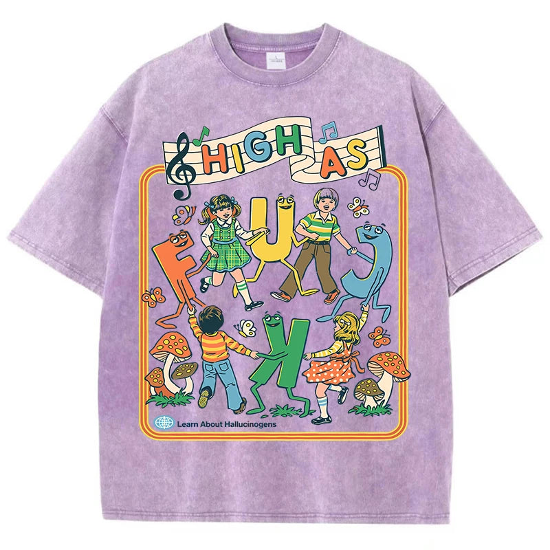 HIGH AS F*CK Retro Tee