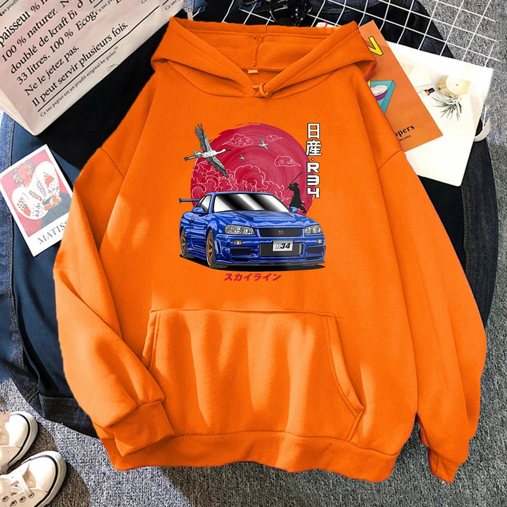 Nissan Skyline R34 – Japanese JDM Car Graphic Hoodie