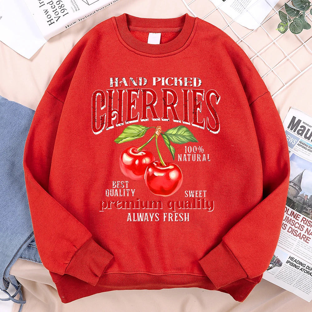 Hand Picked Cherries Vintage Graphic Sweatshirt