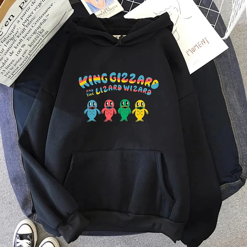 King Gizzard & The Lizard Wizard Cartoon Hoodie