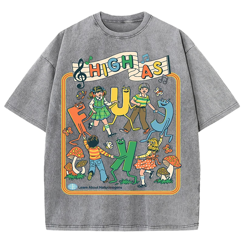HIGH AS F*CK Retro Tee