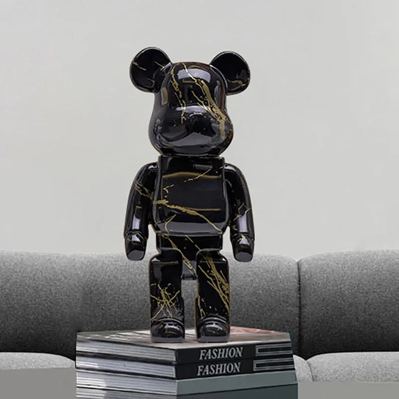 Graffiti Bear Art Sculpture Home Decor
