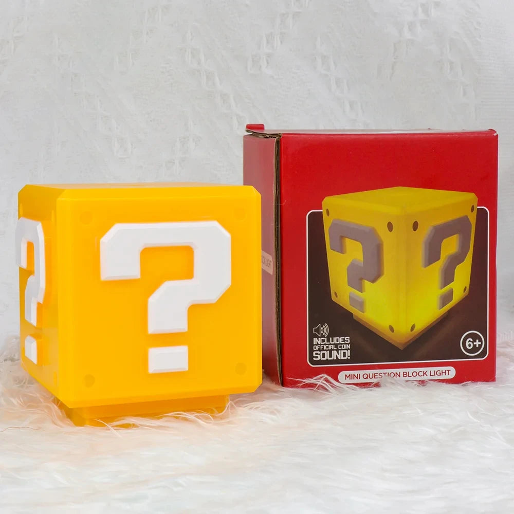 Question Block Night Lamp with Sound Effects