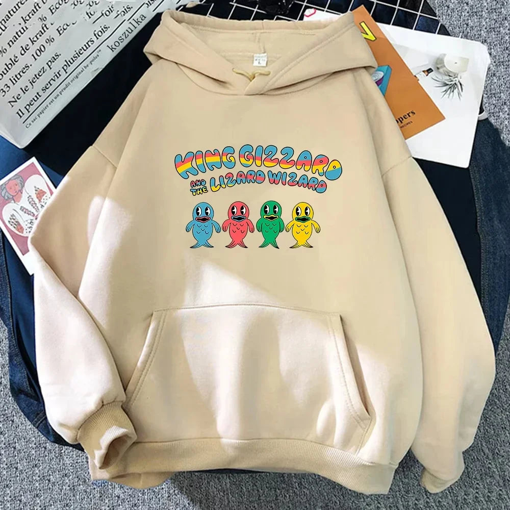 King Gizzard & The Lizard Wizard Cartoon Hoodie