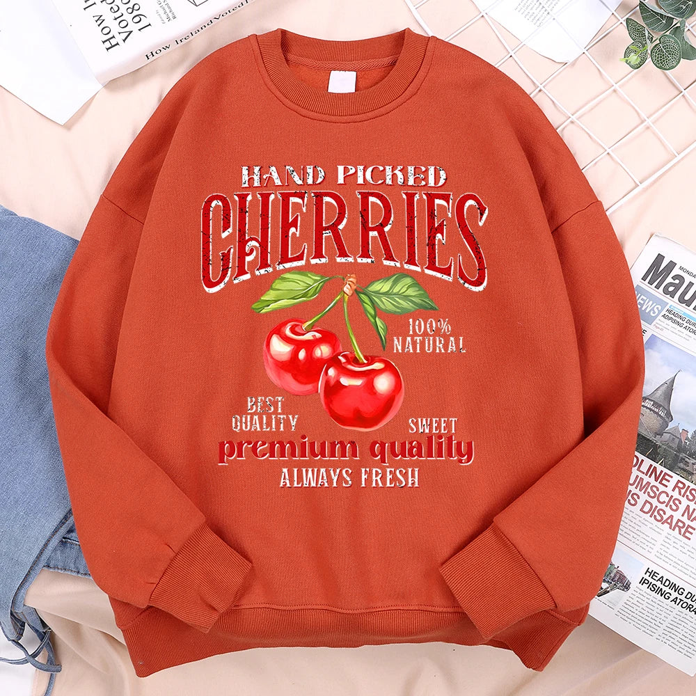 Hand Picked Cherries Vintage Graphic Sweatshirt