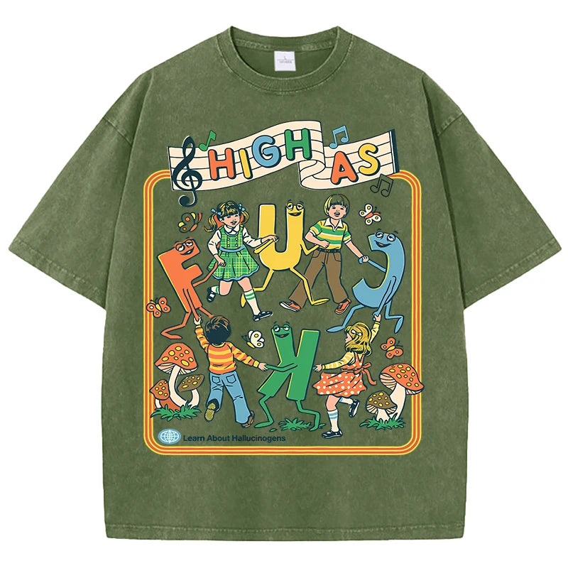HIGH AS F*CK Retro Tee