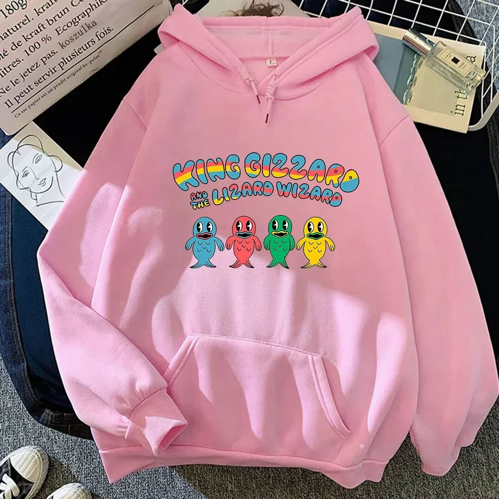 King Gizzard & The Lizard Wizard Cartoon Hoodie