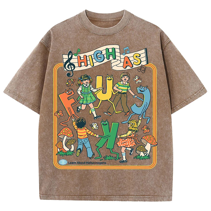 HIGH AS F*CK Retro Tee