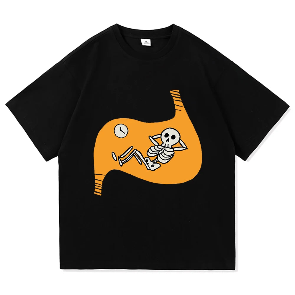 "Delicious in Dungeon” Skeleton Inside Stomach Tee