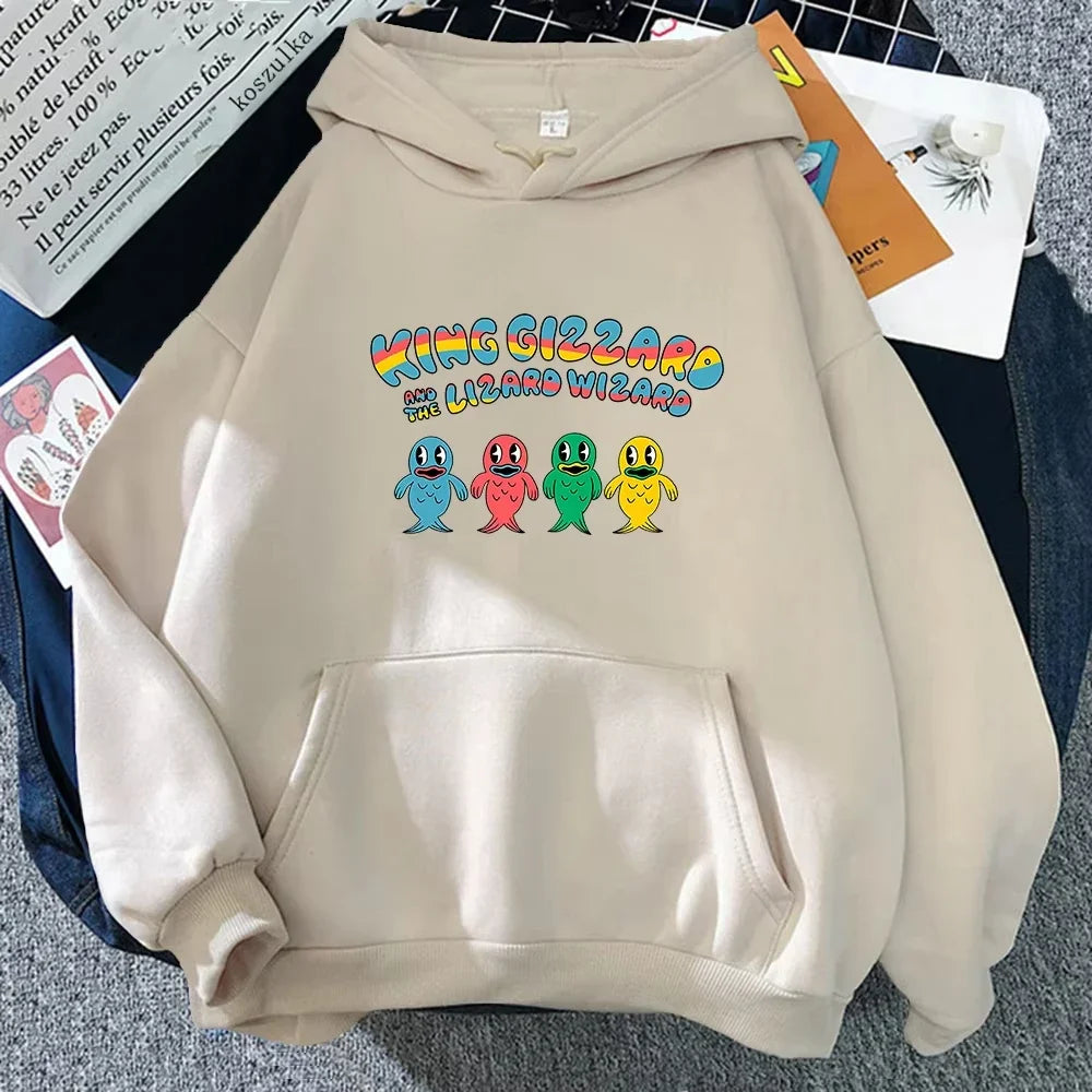 King Gizzard & The Lizard Wizard Cartoon Hoodie