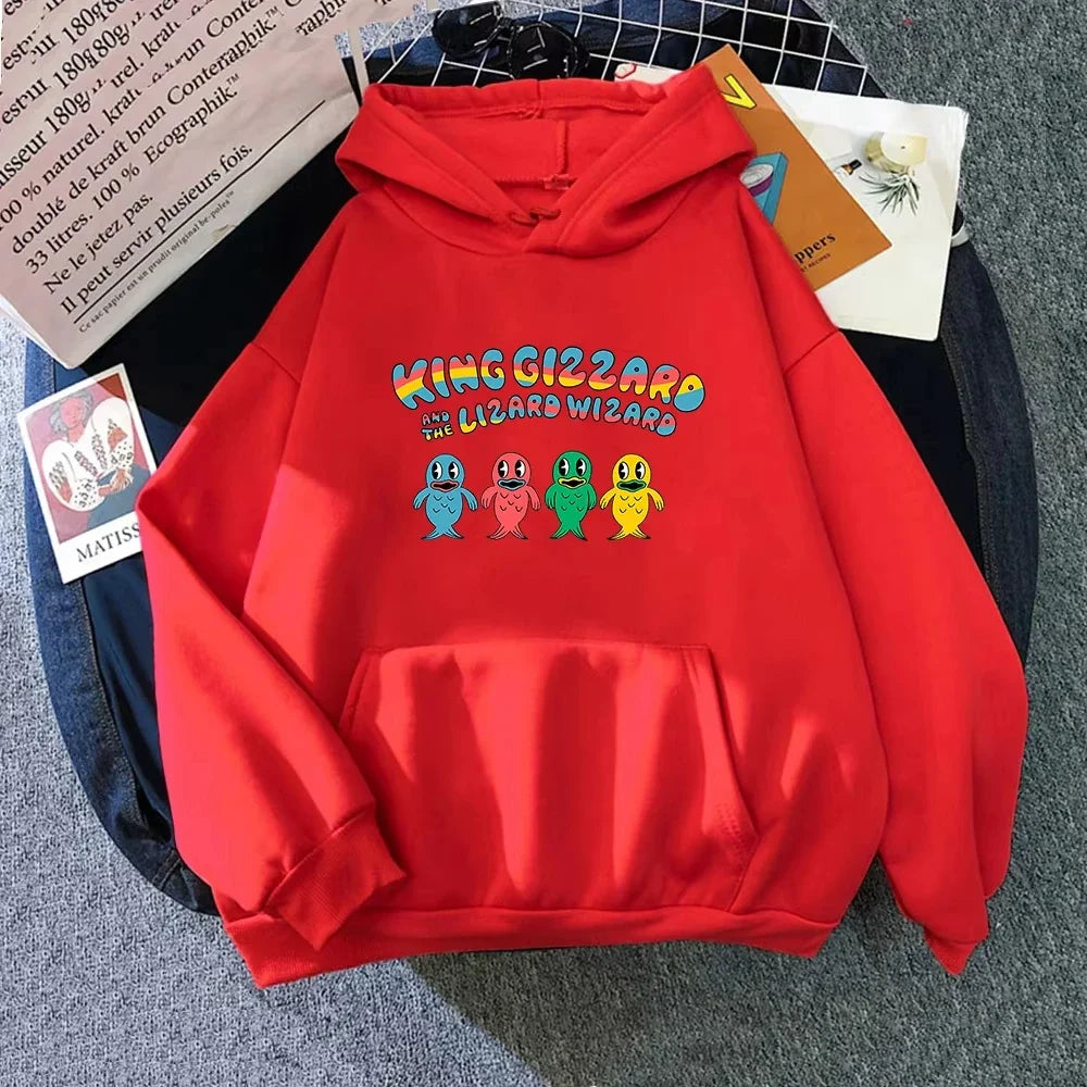 King Gizzard & The Lizard Wizard Cartoon Hoodie