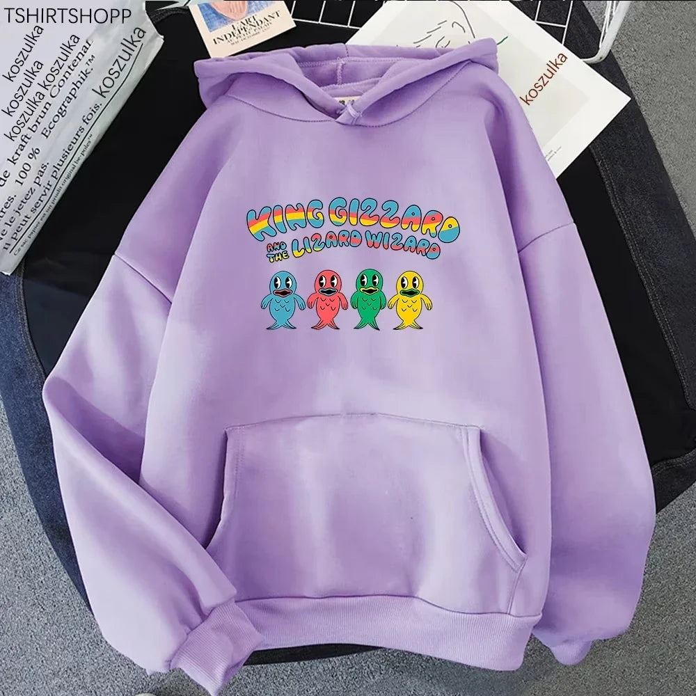 King Gizzard & The Lizard Wizard Cartoon Hoodie