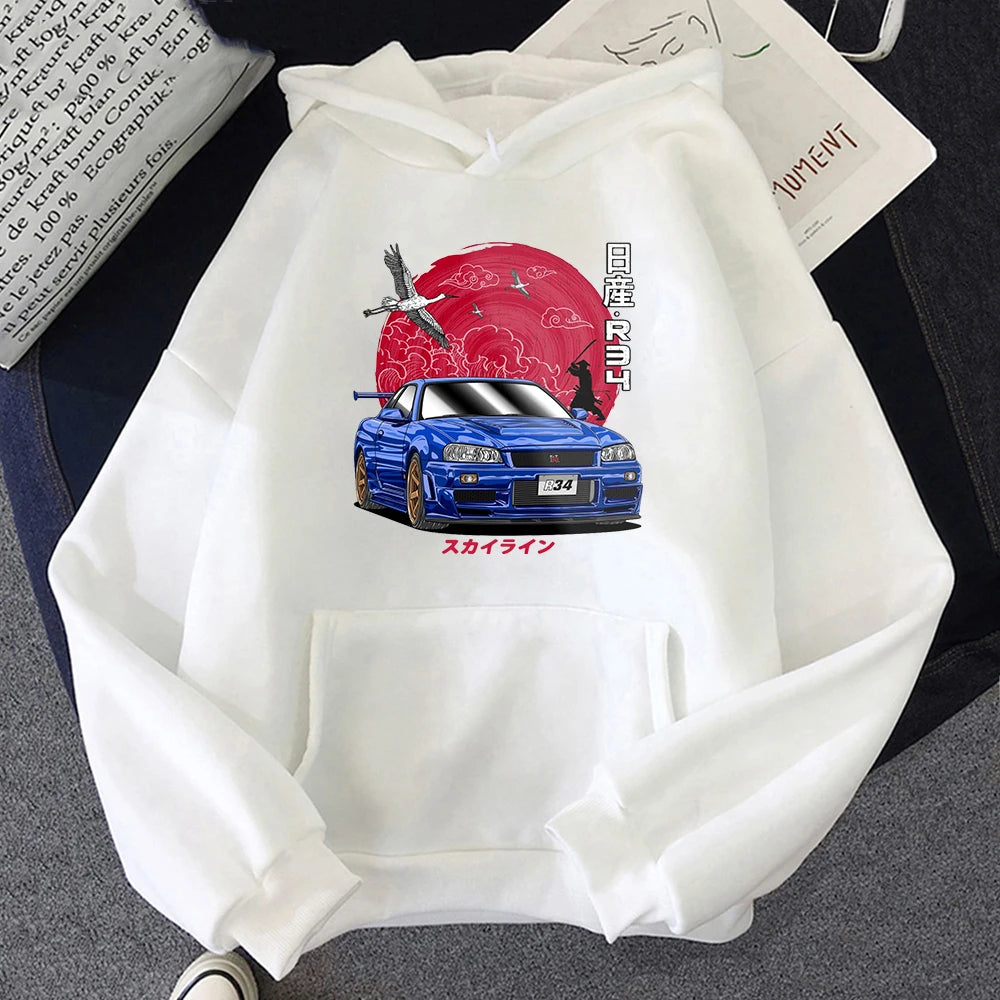 Nissan Skyline R34 – Japanese JDM Car Graphic Hoodie