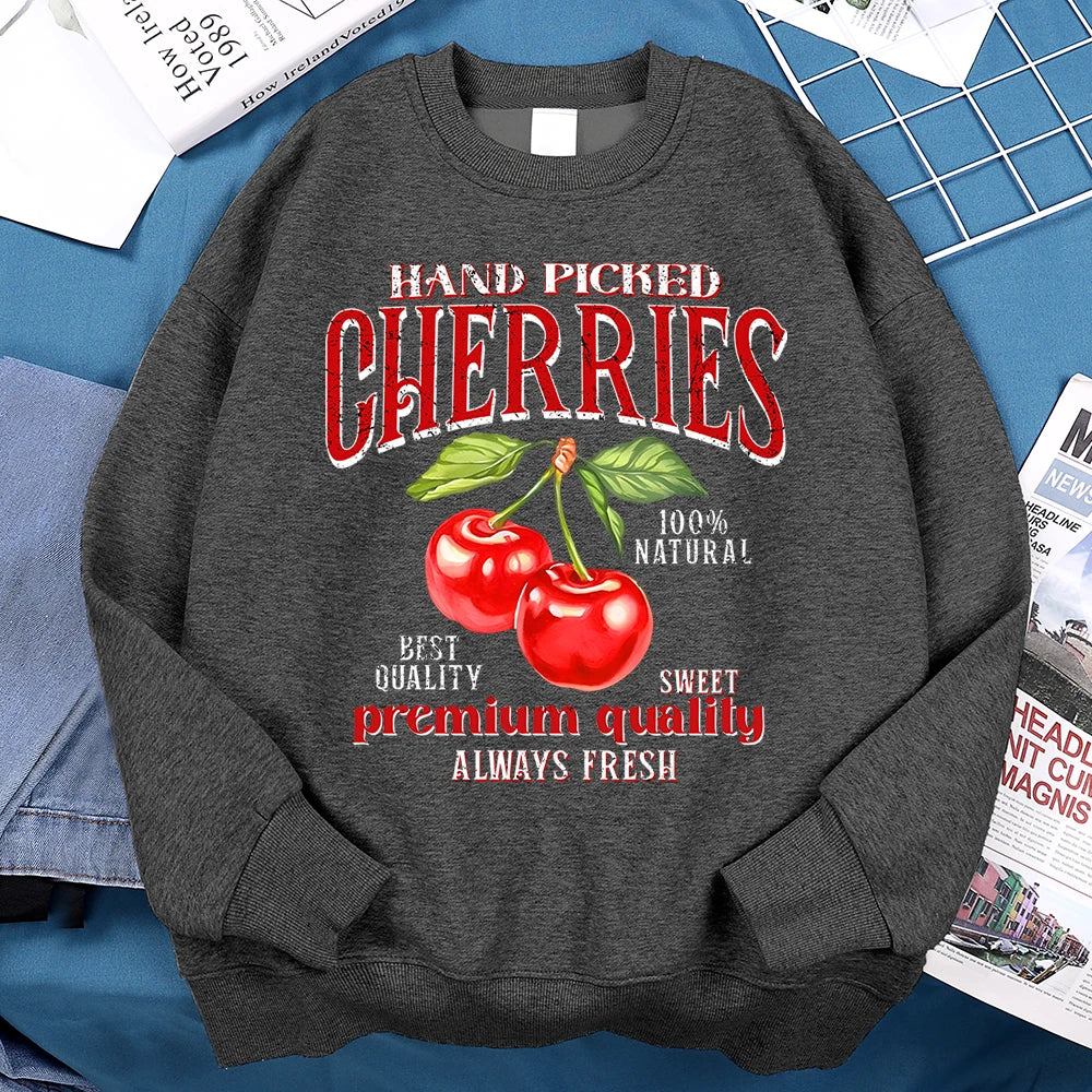 Hand Picked Cherries Vintage Graphic Sweatshirt