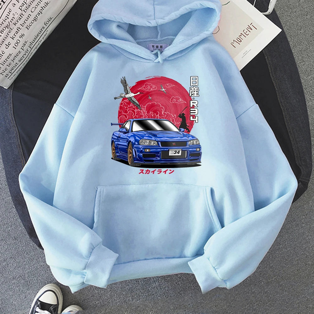Nissan Skyline R34 – Japanese JDM Car Graphic Hoodie