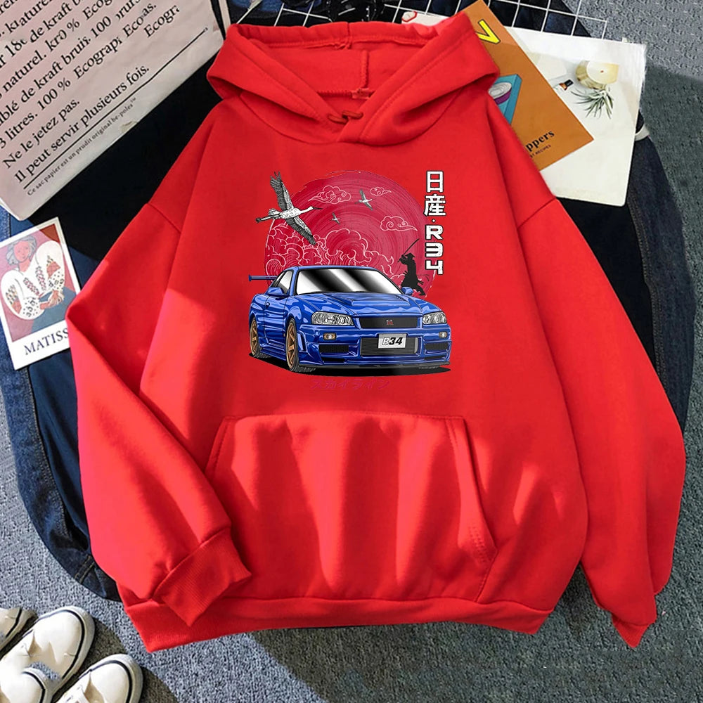 Nissan Skyline R34 – Japanese JDM Car Graphic Hoodie