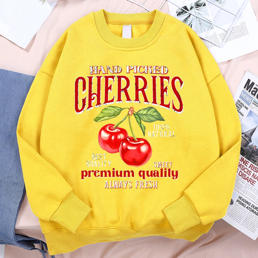 Hand Picked Cherries Vintage Graphic Sweatshirt