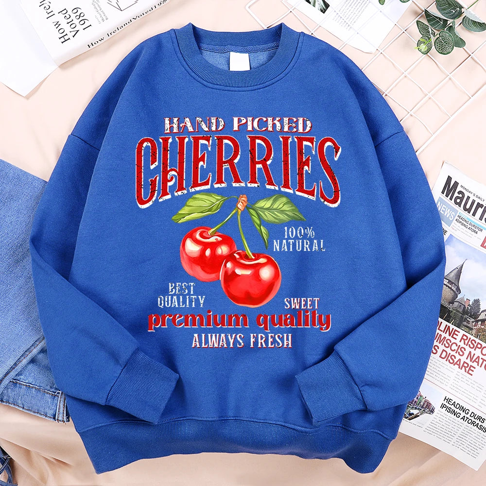 Hand Picked Cherries Vintage Graphic Sweatshirt