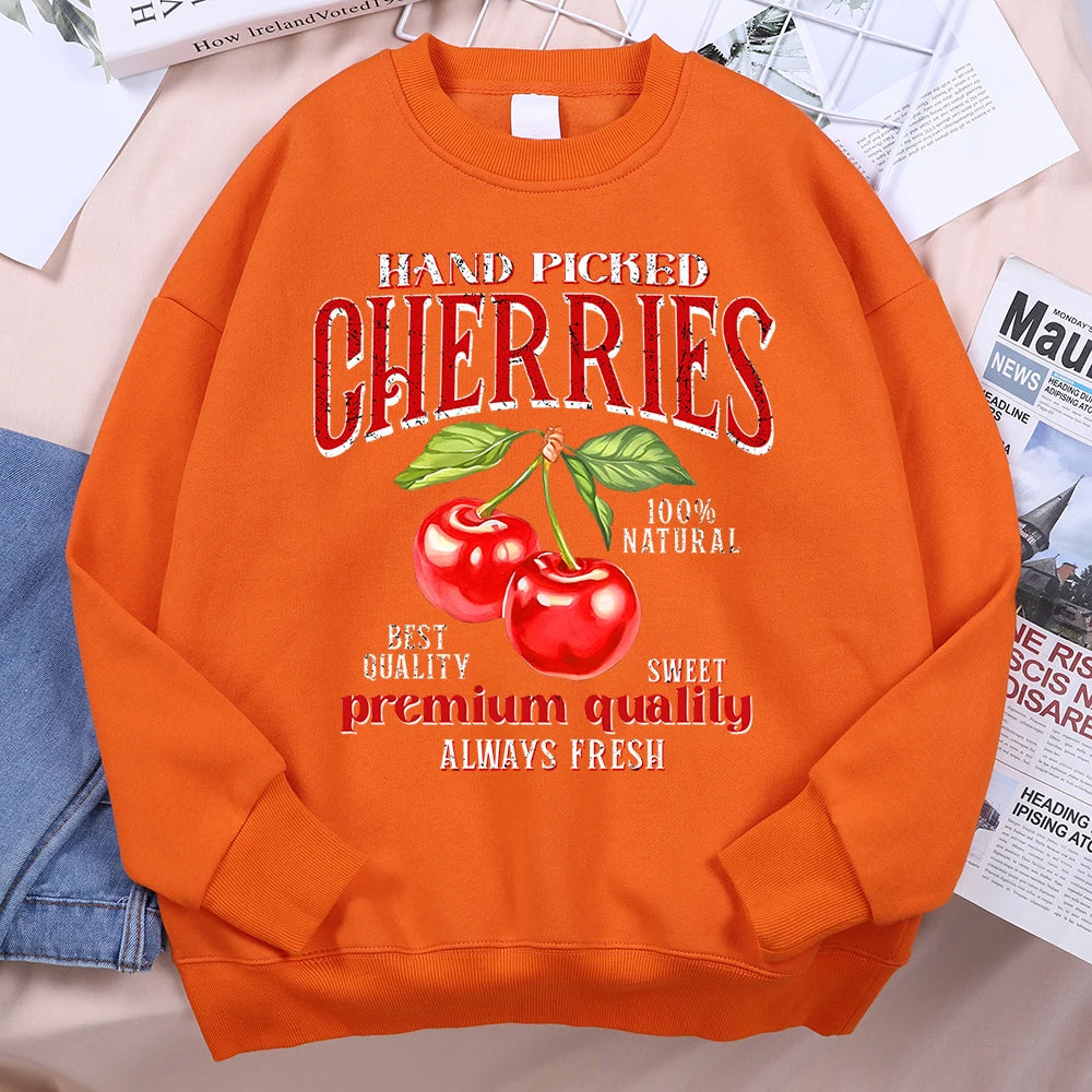 Hand Picked Cherries Vintage Graphic Sweatshirt
