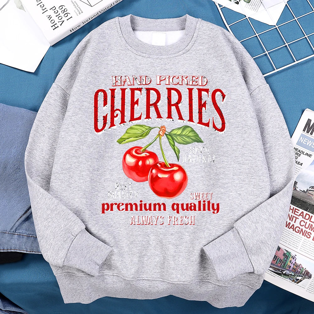 Hand Picked Cherries Vintage Graphic Sweatshirt
