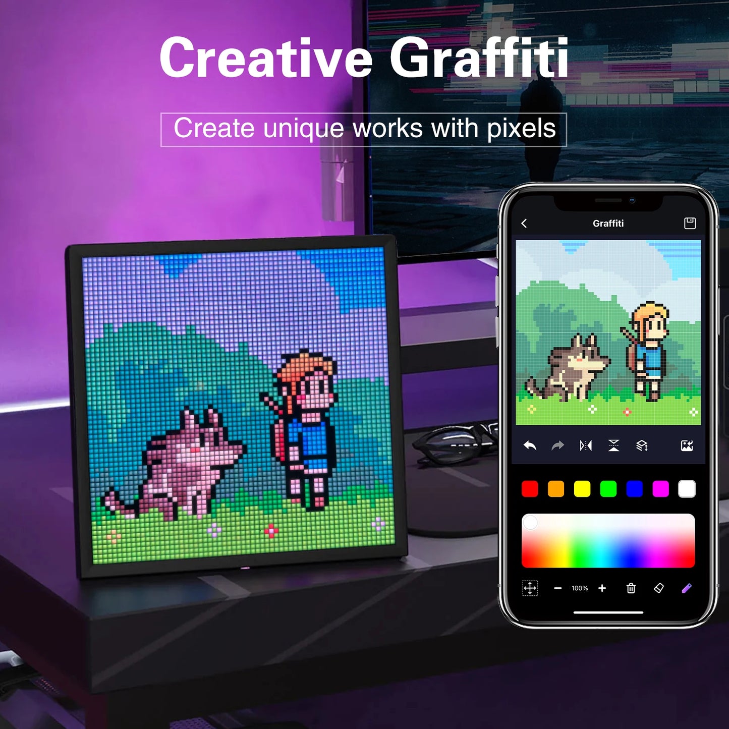 Smart LED Pixel Art Display