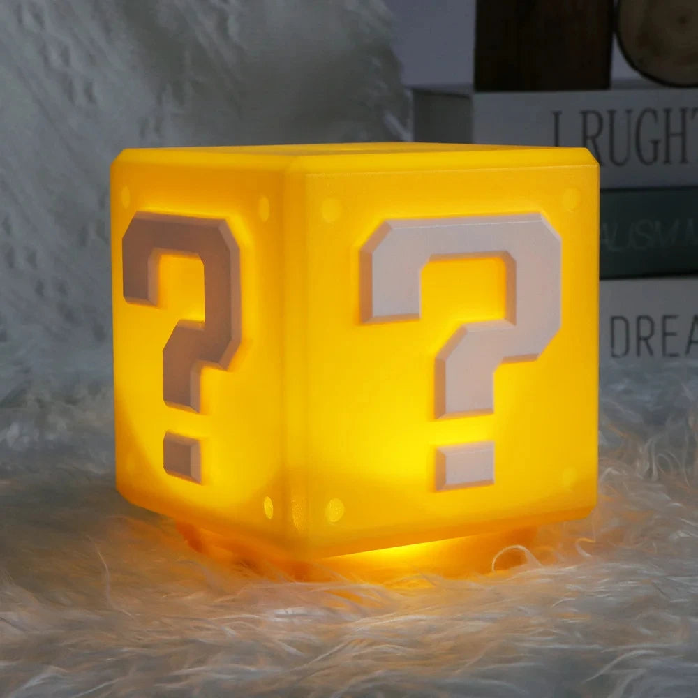 Question Block Night Lamp with Sound Effects