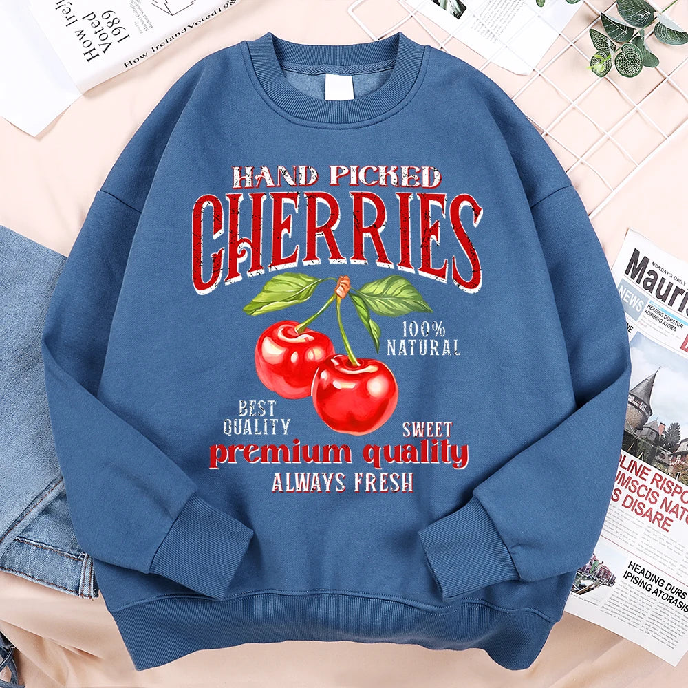 Hand Picked Cherries Vintage Graphic Sweatshirt
