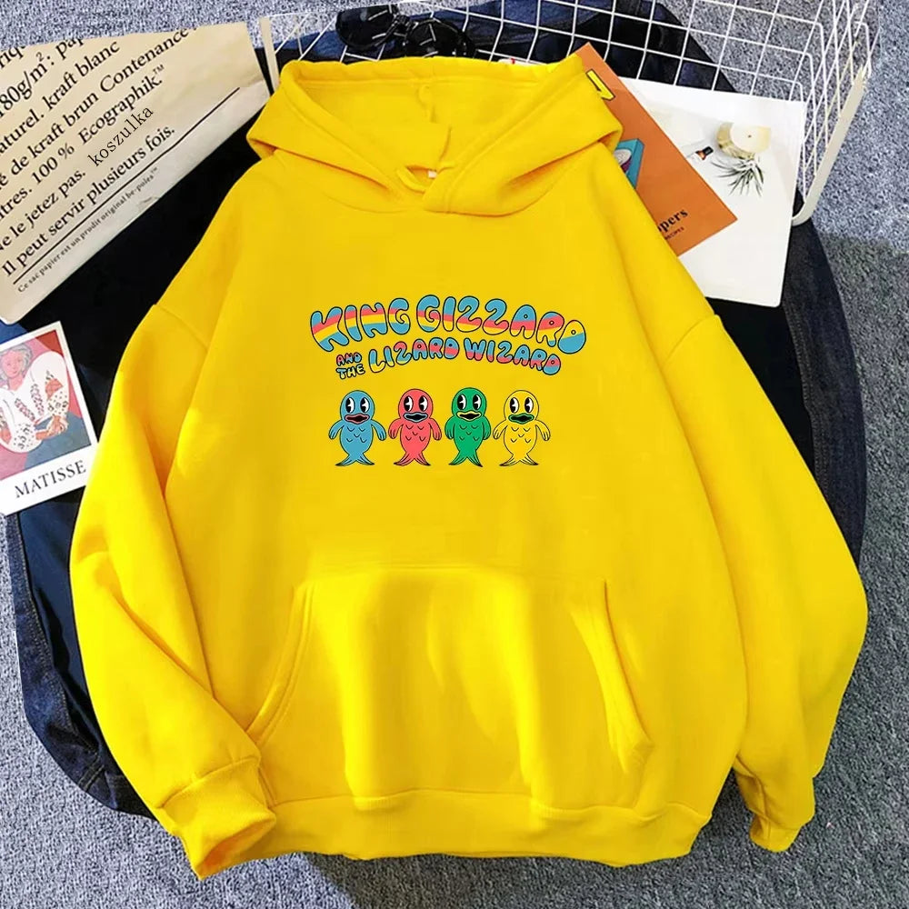 King Gizzard & The Lizard Wizard Cartoon Hoodie