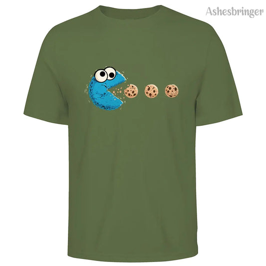 Cookie Monster Pac-Man Parody Tee