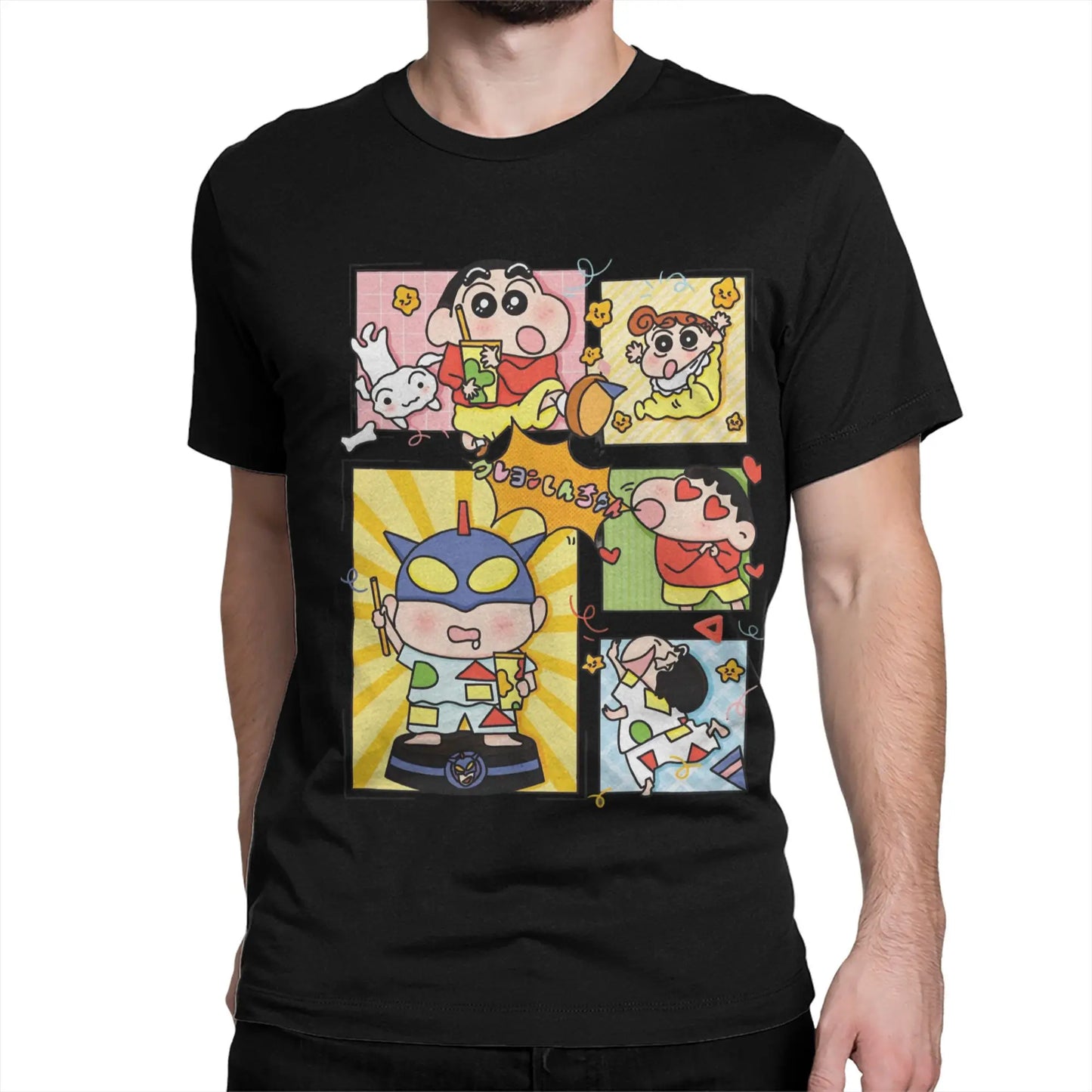 Crayon Shin-chan Comic Panel Tee