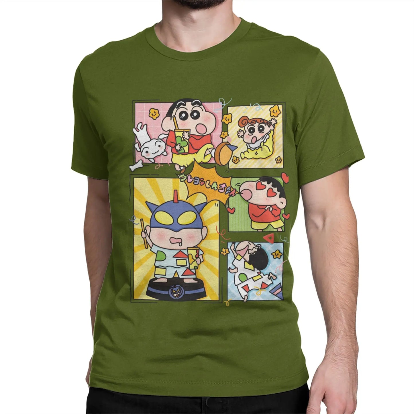 Crayon Shin-chan Comic Panel Tee