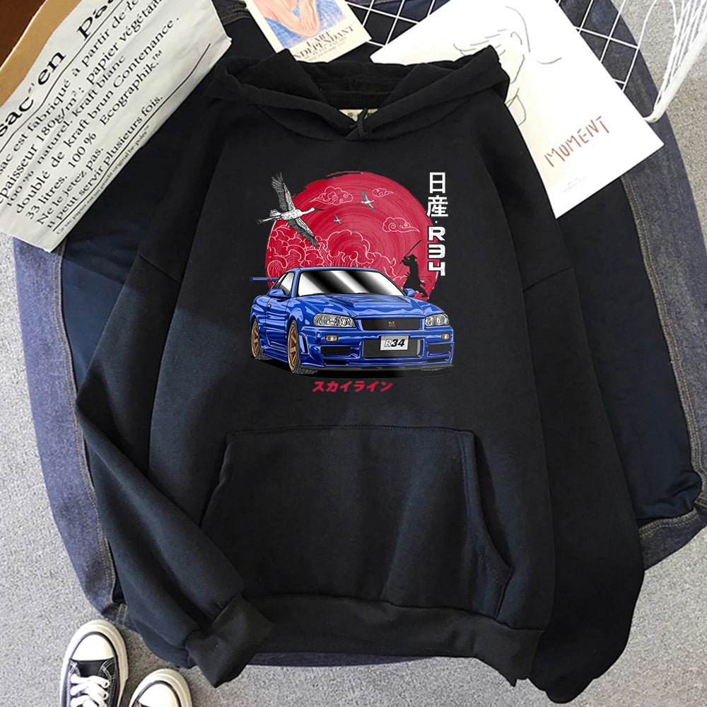 Nissan Skyline R34 – Japanese JDM Car Graphic Hoodie