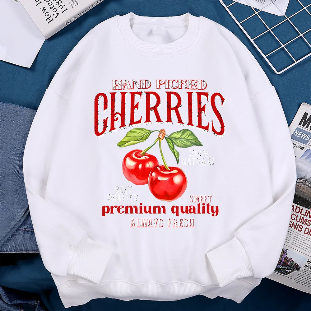 Hand Picked Cherries Vintage Graphic Sweatshirt