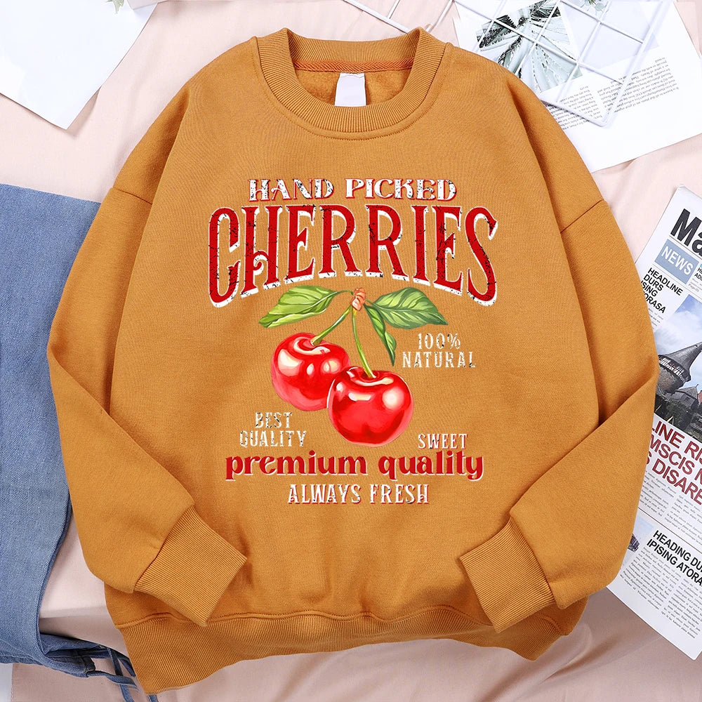 Hand Picked Cherries Vintage Graphic Sweatshirt
