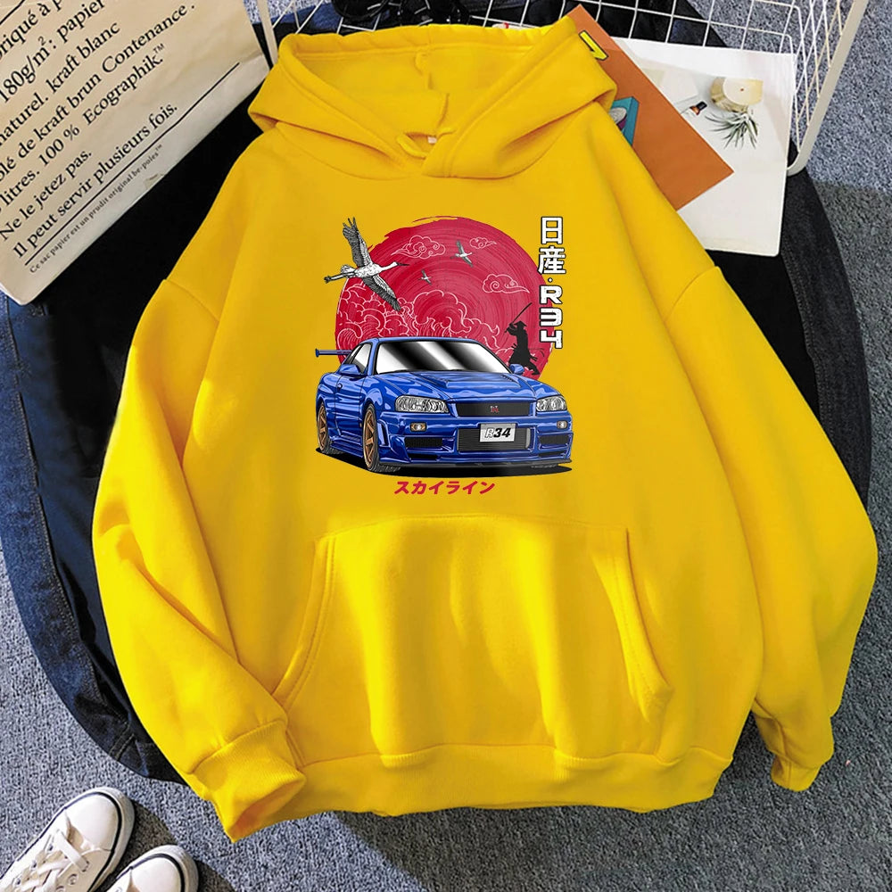 Nissan Skyline R34 – Japanese JDM Car Graphic Hoodie