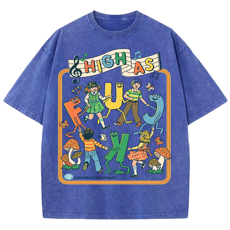 HIGH AS F*CK Retro Tee