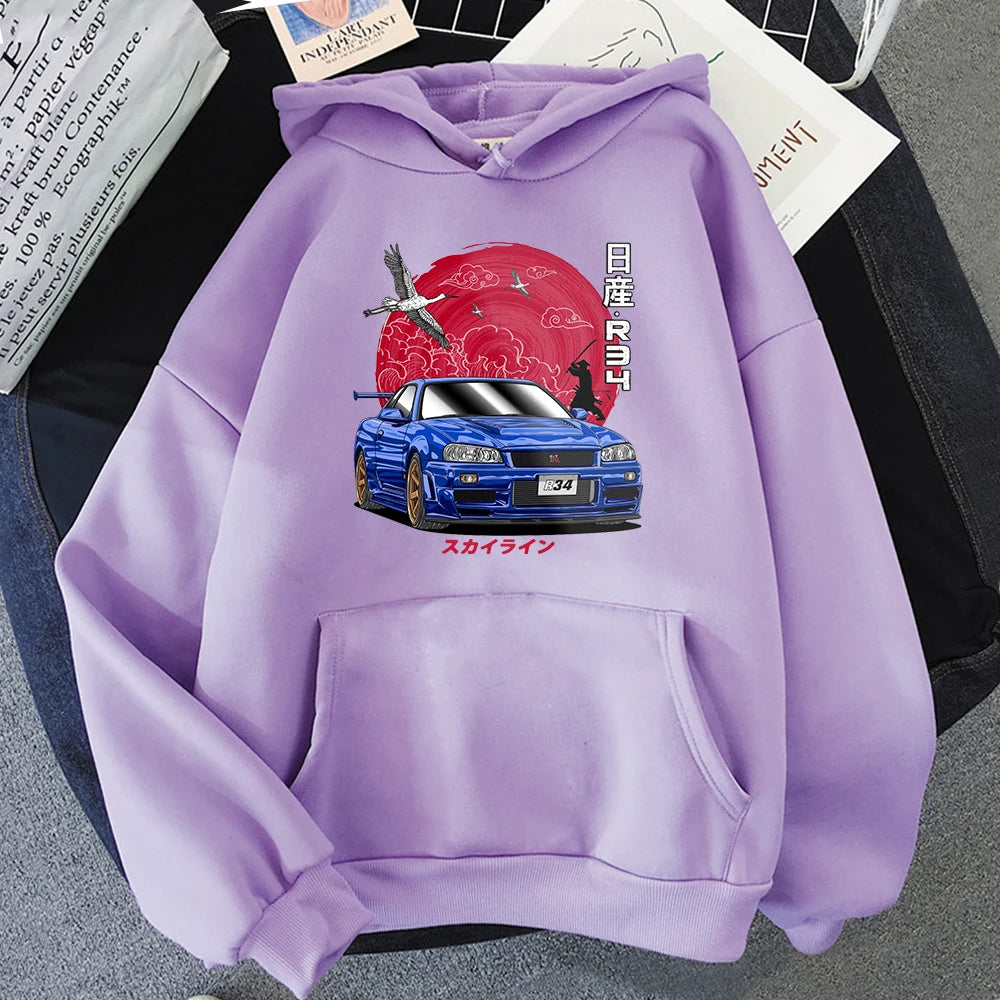 Nissan Skyline R34 – Japanese JDM Car Graphic Hoodie