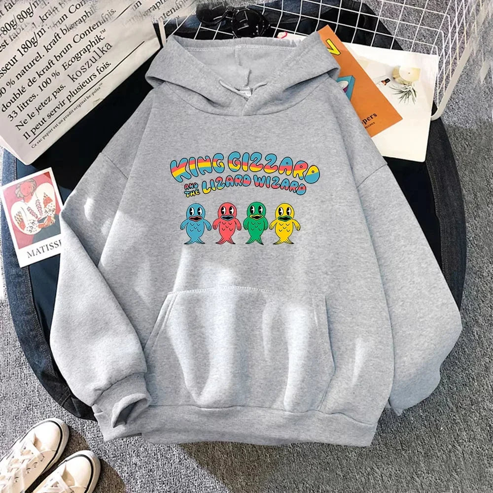 King Gizzard & The Lizard Wizard Cartoon Hoodie
