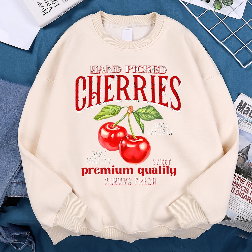 Hand Picked Cherries Vintage Graphic Sweatshirt