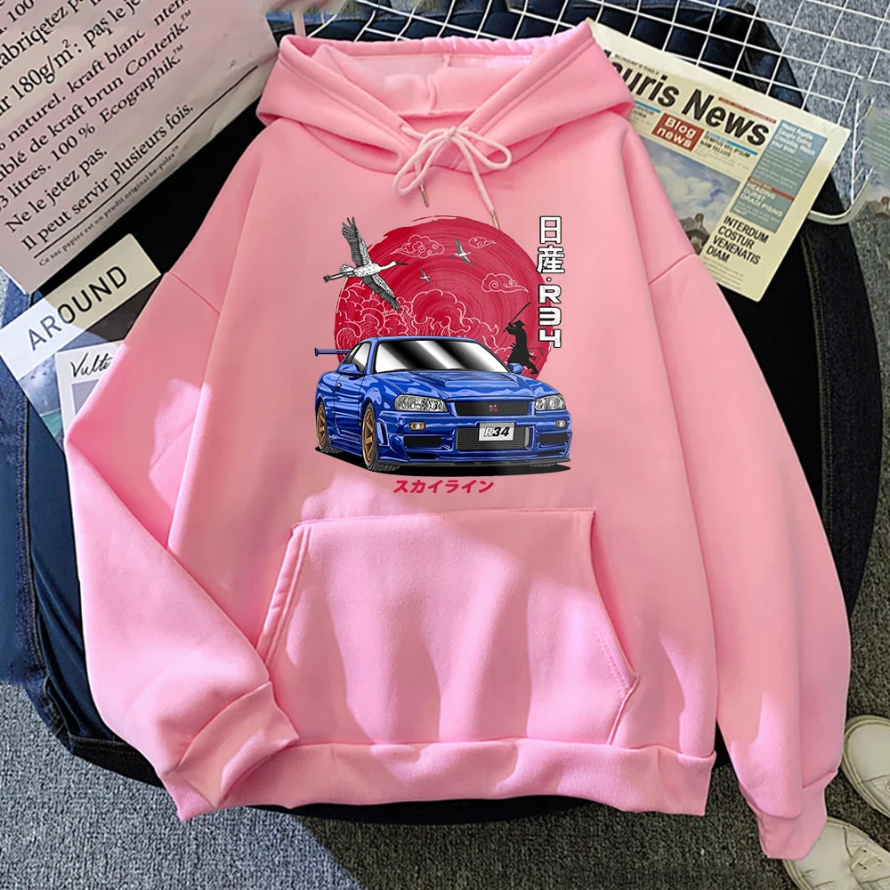 Nissan Skyline R34 – Japanese JDM Car Graphic Hoodie