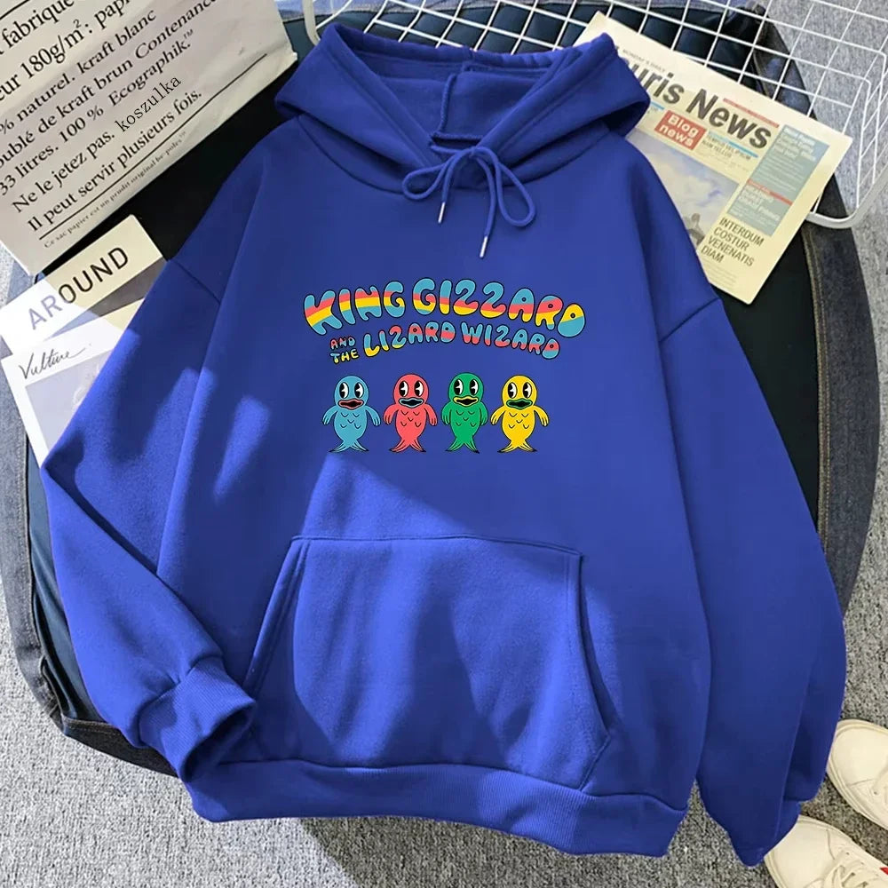 King Gizzard & The Lizard Wizard Cartoon Hoodie