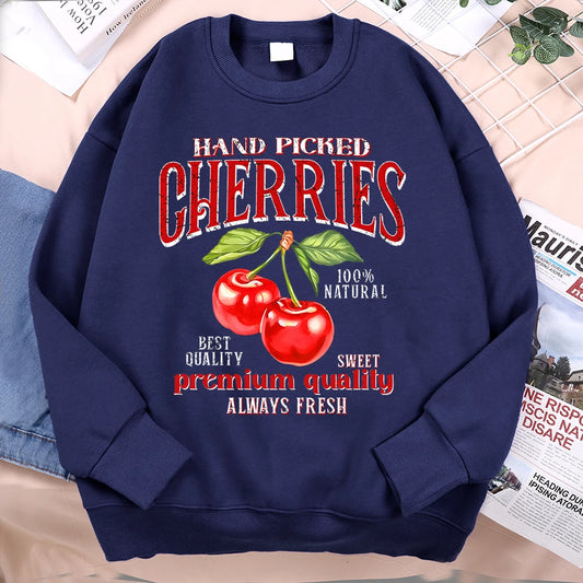 Hand Picked Cherries Vintage Graphic Sweatshirt