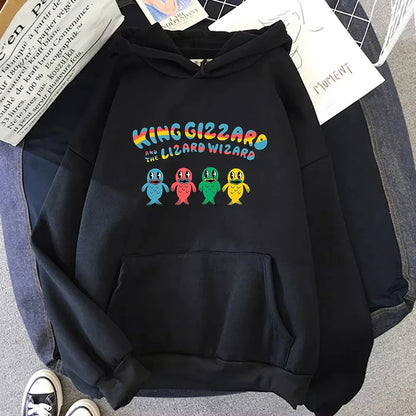 King Gizzard & The Lizard Wizard Cartoon Hoodie