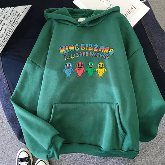 King Gizzard & The Lizard Wizard Cartoon Hoodie