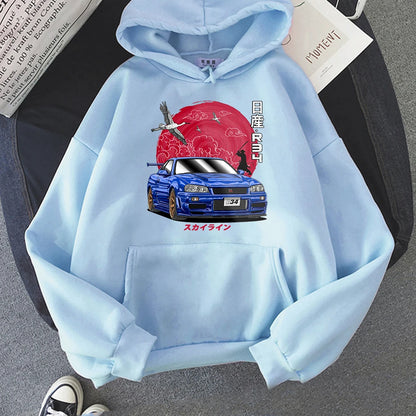 Nissan Skyline R34 – Japanese JDM Car Graphic Hoodie